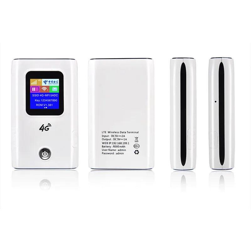 Wi Fi роутер TIANJIE 3G/4G 6000 мАч LTE CAT4 150 Мбит/с|Беспроводные роутеры| |