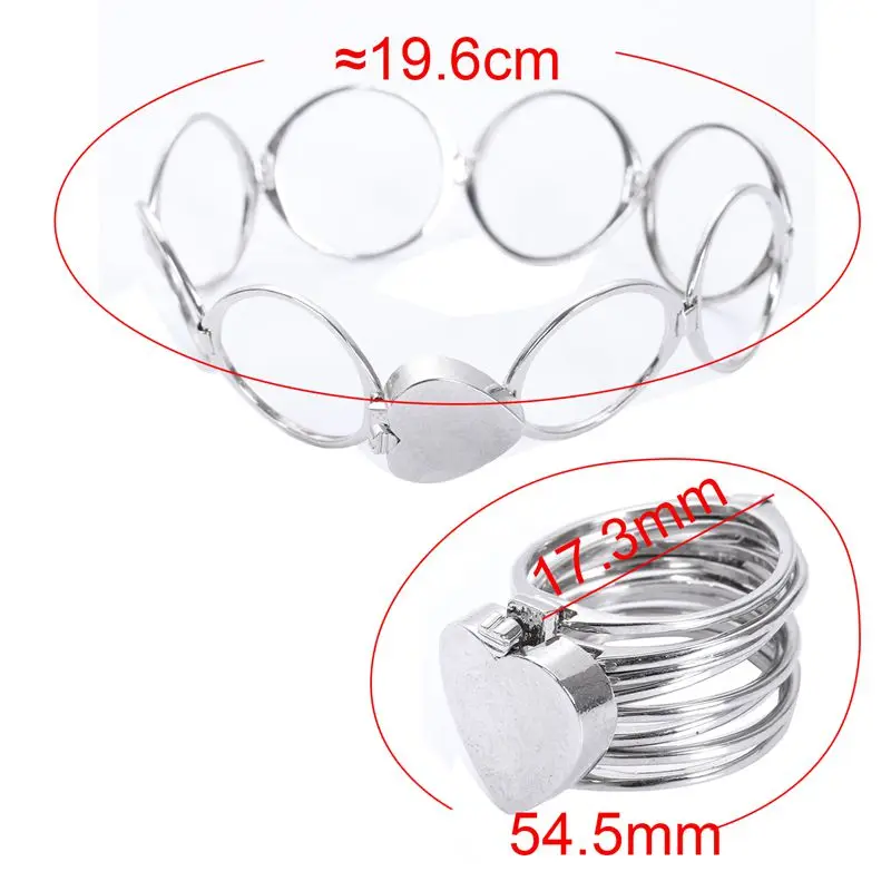 Fashion Retractable Ring Bracelet Change Dual-use Love Heart Folding For Women Jewelry Silver 7