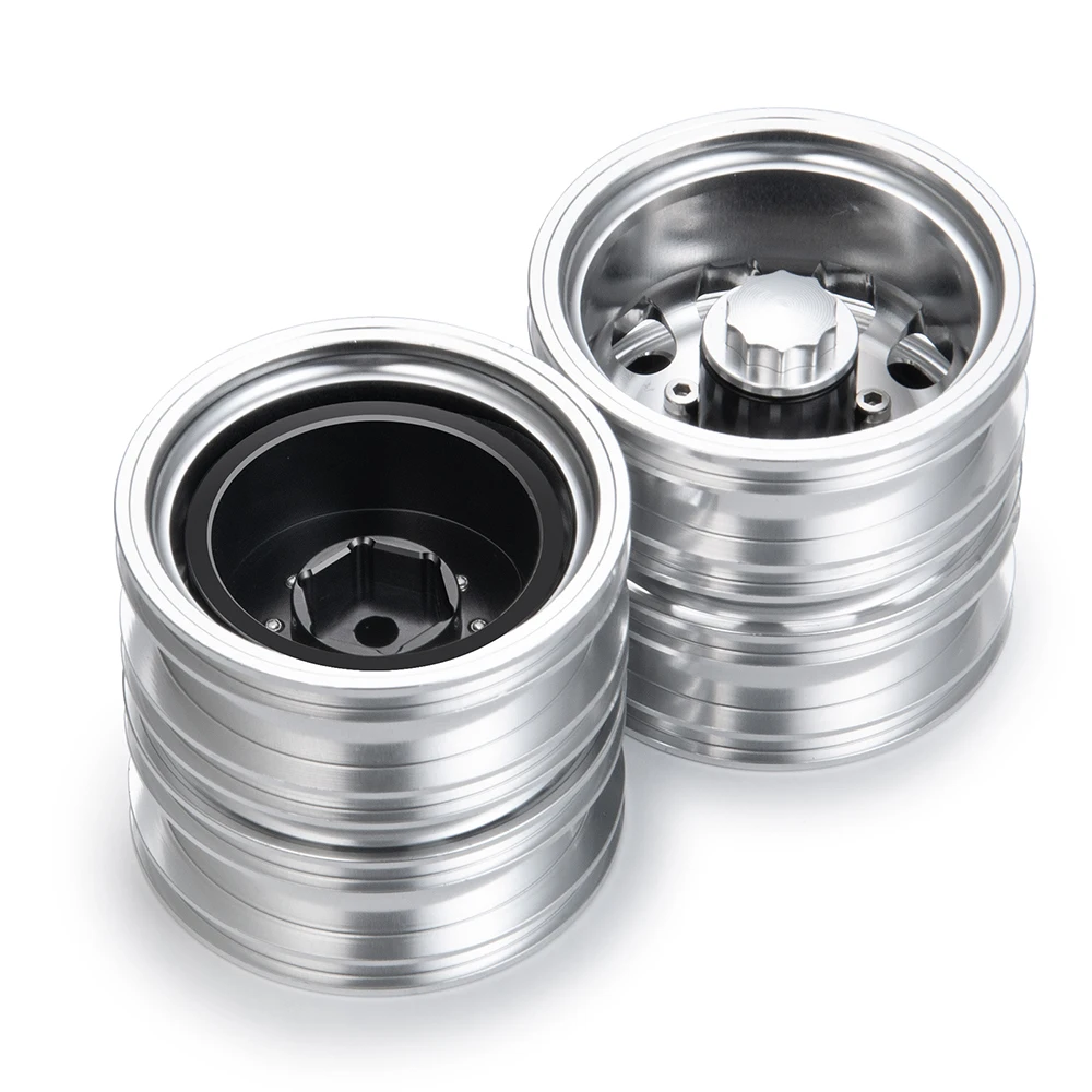 田宫114-拖头-后轮毂-2号-六角款-银色 (8)