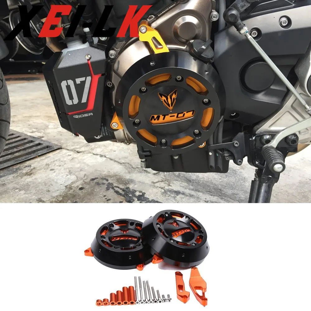 Чехол XEILK MT 07 для мотоцикла с ЧПУ защитная крышка корпуса двигателя YAMAHA FZ MT07 2014
