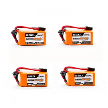 

1/2/4 PCS CNHL Ministar 6S 22.2V 850mAh 70C Lipo Battery with XT60 Plug For RC Drone FPV Racing Multirotor Parts Accessories
