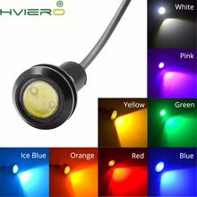 Белый, красный, 18 мм, 23 мм, DC 12 В, светильник с орлиным глазом, дневной ходовой светильник, резервный автомобильный двигатель, светодиодная парковочная сигнальная лампа, водонепроницаемая лампа