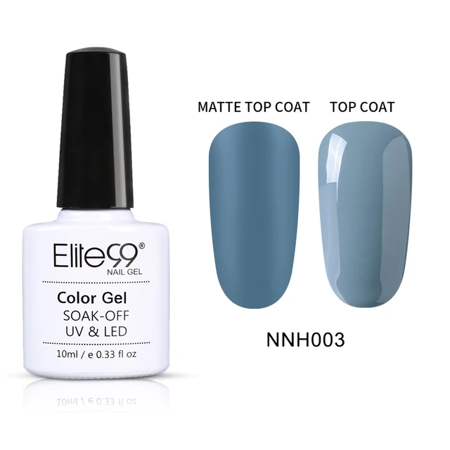 Elite99 10ml Matte Top Mantel Farbe UV Gel Nagellack Grau Serie Weg tränken Nägel Gel Lack Semi- permanent UV Lack Gellak