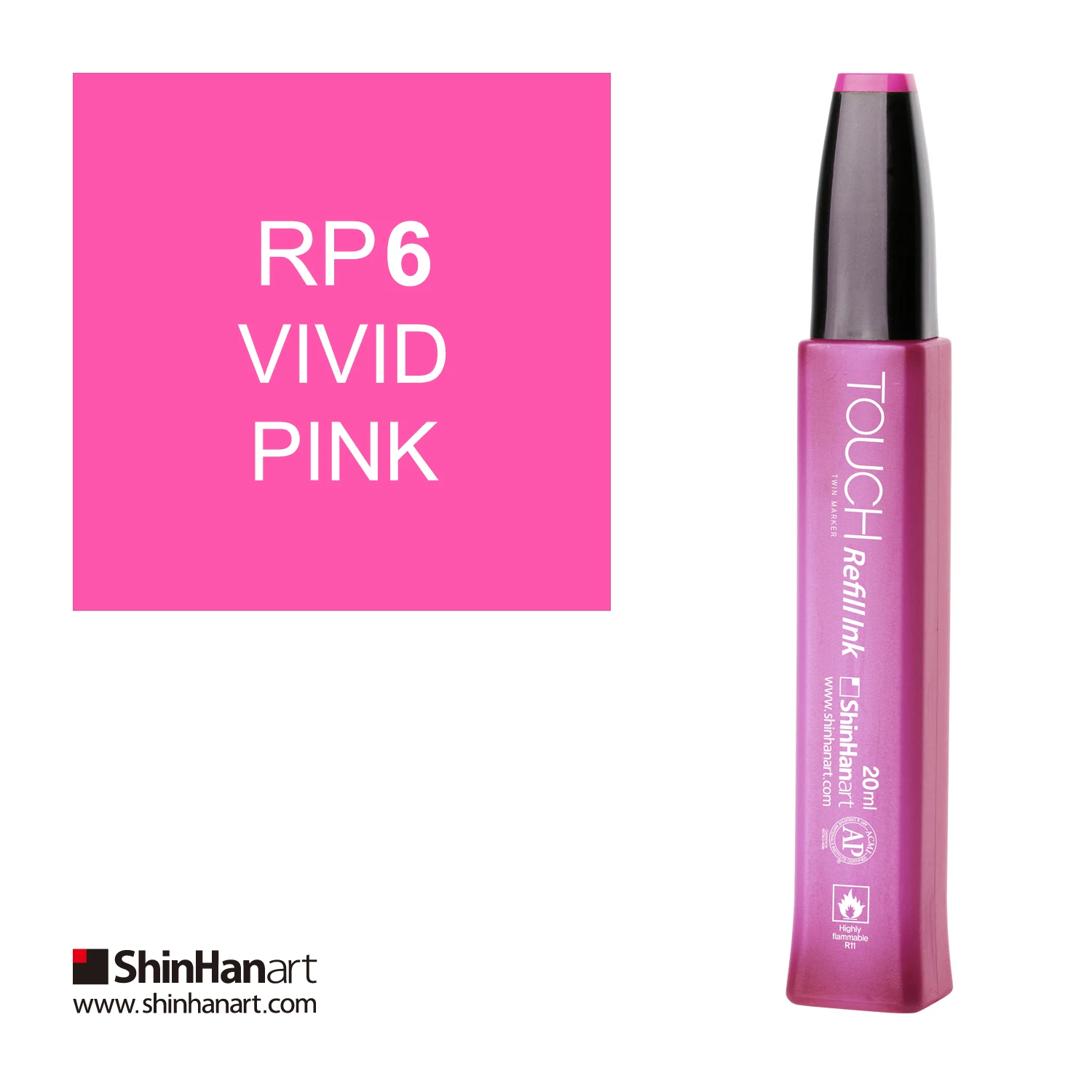 Ink touch twin markers refill ink 006 bright pink Rp6 | Канцтовары для офиса и дома