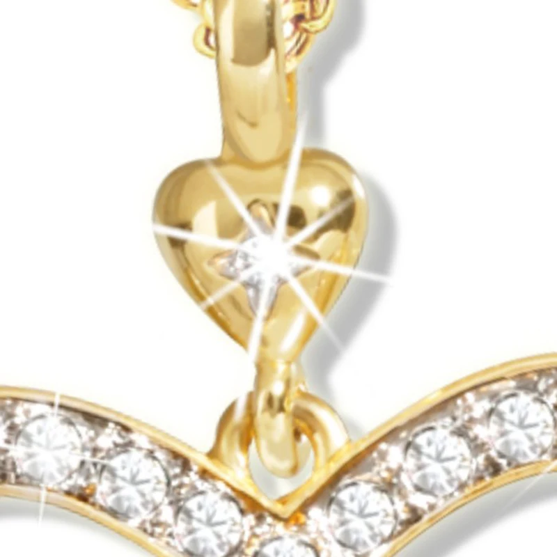 Itenice-Animal-Bird-Necklace-Pendants-For-Women-Lovely-Sparrow-Heart-shaped-Clavicle-Necklace-Pendant-Gold-Alloy