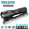 Z45 Led Flashlight Ultra Bright Waterproof Torch T6/L2/V6 zoomable 5 Modes tactiacl flashlight for hunting use 18650 battery ► Photo 2/6