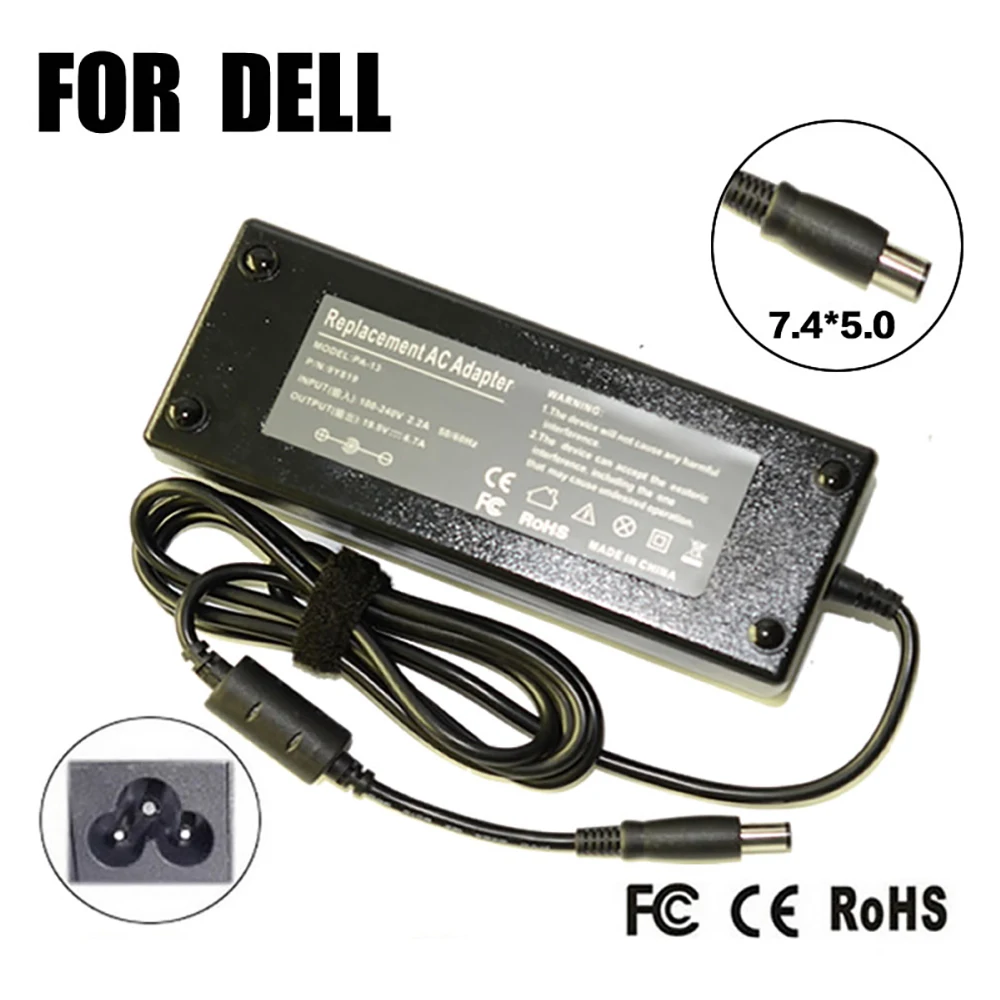 19 5 V 6.7A 7 4*5 0 мм 130 Вт Замена для Dell 9Y819 W1828 D1078 TC887 X7329 K5294 310 4180 6580 адаптер переменного