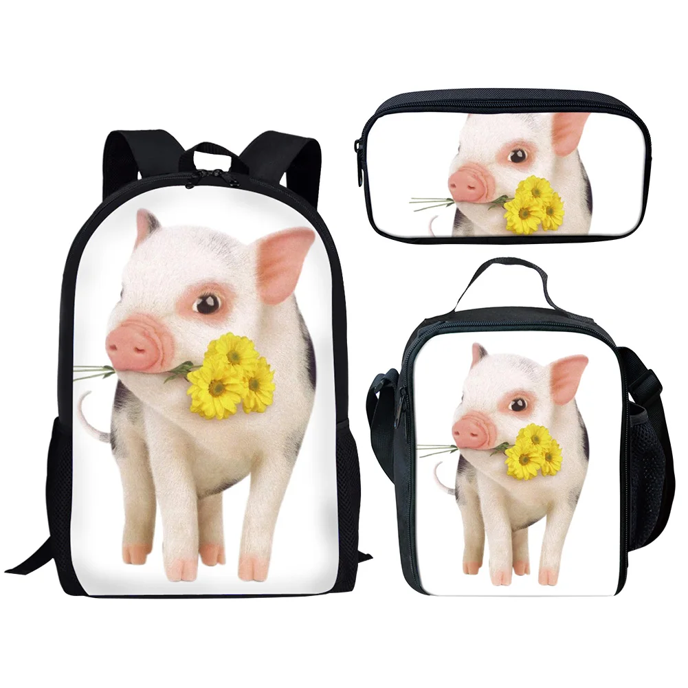 Children's Bags outdoor travel Backpack Kawaii Backpack Cartoon Kindergarten Cute Piggy For Girls Boys Baby Small School Bag