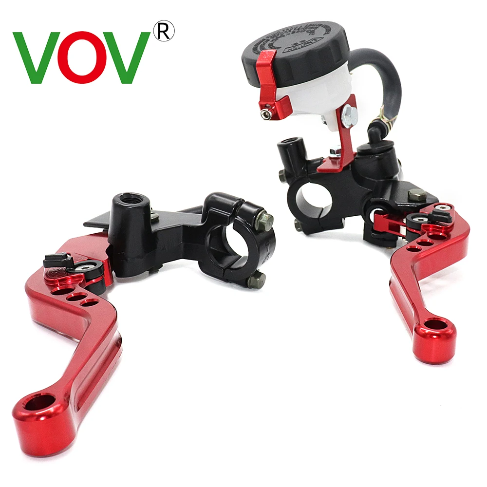 Hydraulic Brakes Motorcycle Brake Lever Master Cylinder Clutch Levers Pumping Brake Oil Storage Kit Fuel Tank Set 7/8"22mm motorcycle brake lever motorcycle brake hose motorcycle clutch master cylinder rod motorcycle brake fitting