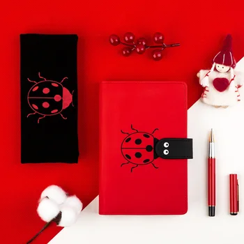 

Kawaii Bullet Journal Cute A6 Diary Planner Organizer Notebook and Journal Cute Red DIY Agenda Note Book School Travel Handbook