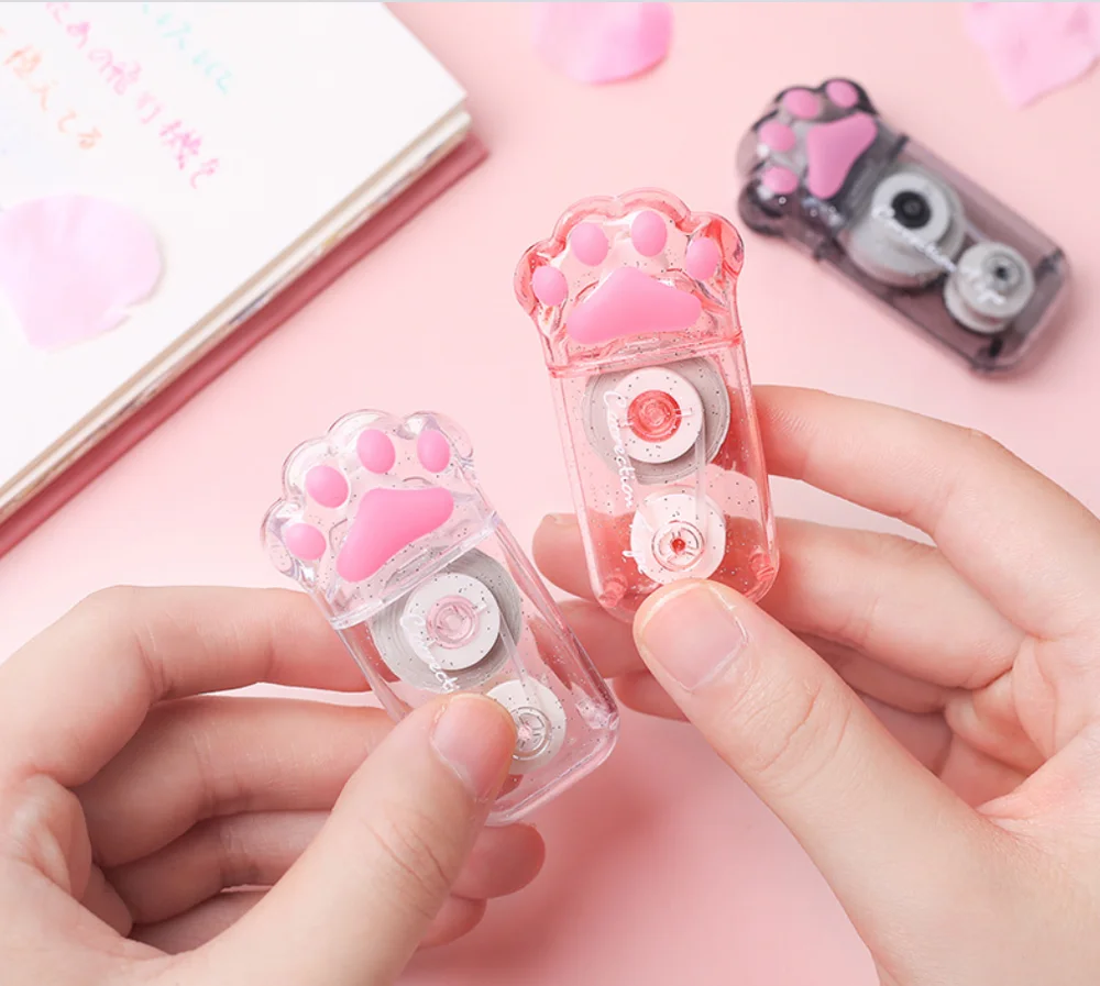 5 мм * 6 м длинный Скотч для коррекции лапы кошки белая наклейка kawaii Канцтовары
