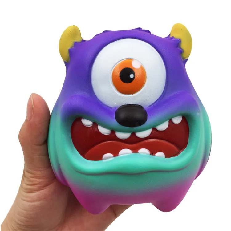 Новинка Jumbo мягкая игрушка медленно растягивается PU декомпрессионная игрушка Моделирование еда животное Монстр Единорог медленно поднимается подарок для детей