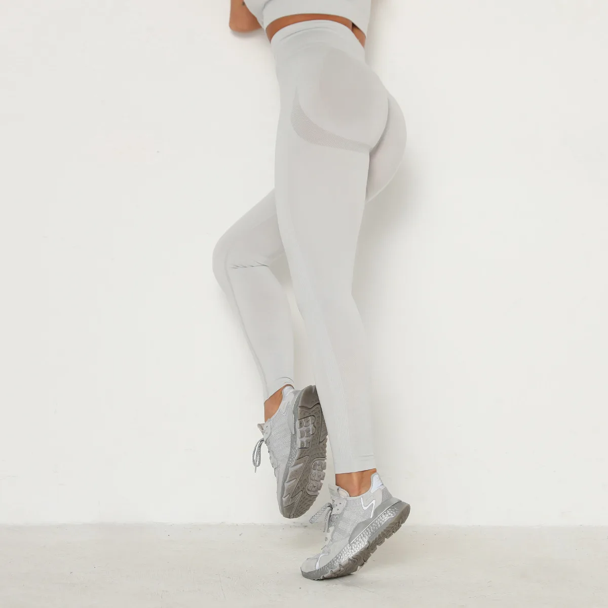 Women Gym Yoga Seamless Sports Pants Push Up Leggings Stretchy High Waist Athletic Exercise Fitness Leggings Activewear Pants
