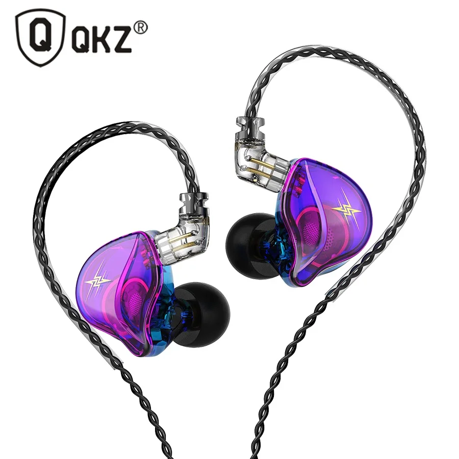 QKZ ZXT Earphones 1 Dynamic HIFI Bass Earbuds In Ear Monitor Headphones