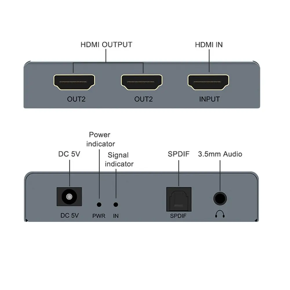4K HDMI аудио экстрактор 5 1 преобразователь сплиттер адаптер SPDIF переключатель для