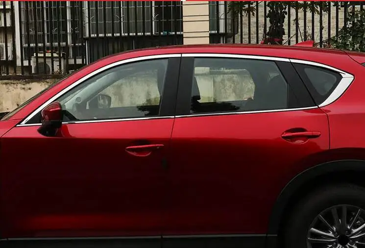 Для Mazda CX5 CX-5 KF верхняя часть из нержавеющей стали B+ C украшение стойки оконное литье Крышка отделка подоконник Стайлинг автомобиля