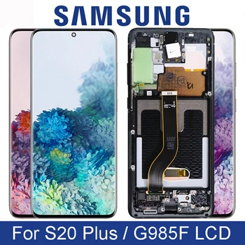 

6.7" Original Super AMOLED For Samsung Galaxy S20 Plus S20+ Touch Screen G985 G985F G985F/DS LCD Display Digitizer with Frame