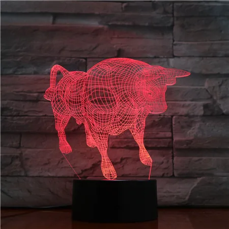 3d светодиодный ночник для щенков акриловый декоративный светильник подарка на