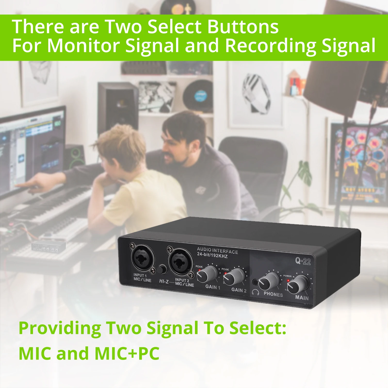 Neoteck 2x2 USB  ̽ Mic   24 Ʈ/192 Khz  MIC(XLR)/ (TRS) Ÿ̽ ǻ  40