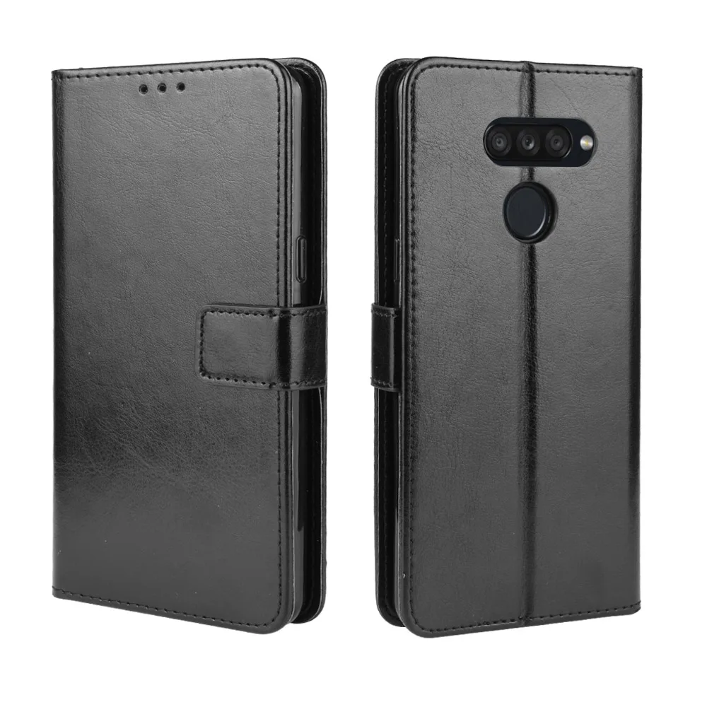 Для LG K50s чехол Роскошный кожаный флип бумажник чехол для телефона для LG K50s чехол с функцией подставки держатель для карт