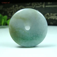 CYNSFJA настоящая сертифицированная натуральная бирманская жадеита амулет пряжка с символом мира нефритовый кулон зеленый желтый высокое качество лучшие подарки