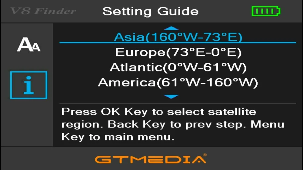 GTMEDIA V8 Finder цифровой спутниковый искатель DVB-S2 DVB S2X ACM Высокое разрешение 3," ЖК-спутниковый искатель MPEG-2 MPEG-4 спутниковый искатель