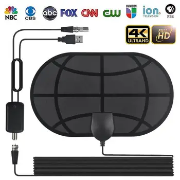 

4K Digital HDTV Antenna 150 Mile Range Indoor Clear TV Antennas with Amplifier Signal Booster Active Indoor HD TV Radius Surf