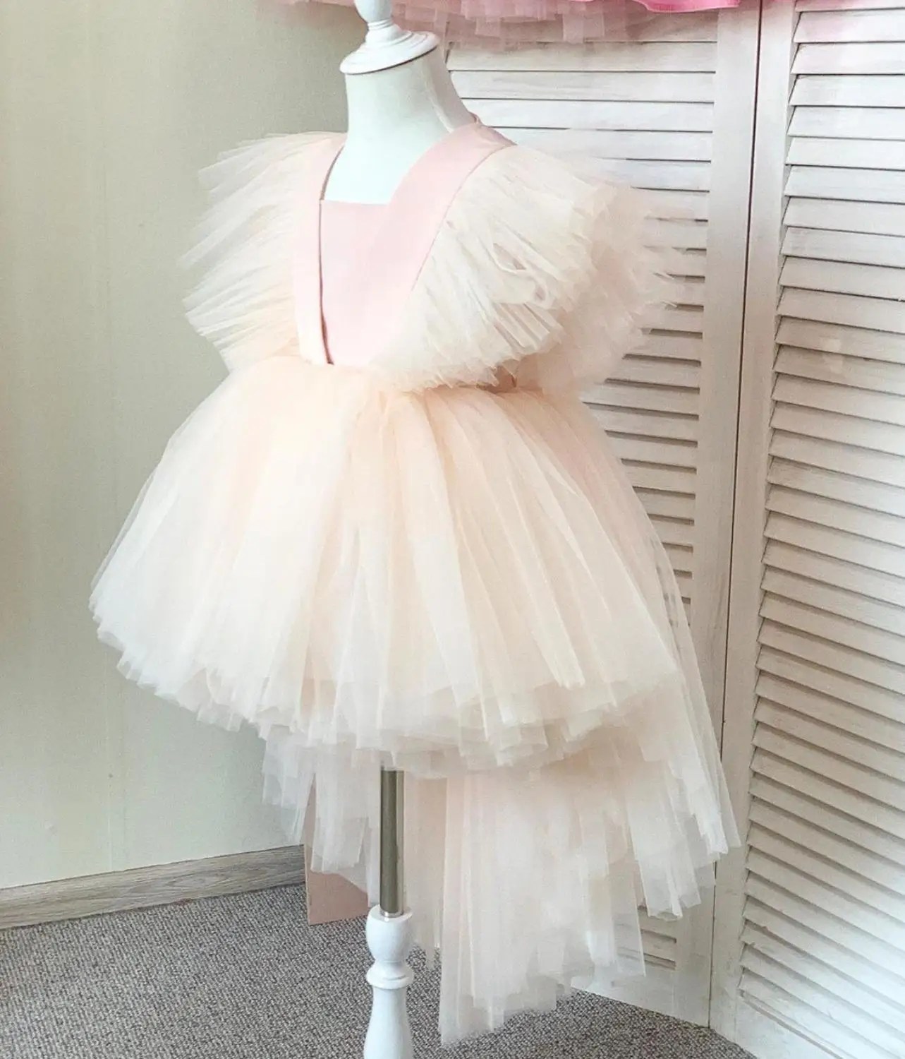 

Toddler Girl Cloth Flower Dress Wedding Party Gown Kids Dress Christmas Party Dress Photography Props Custom Made