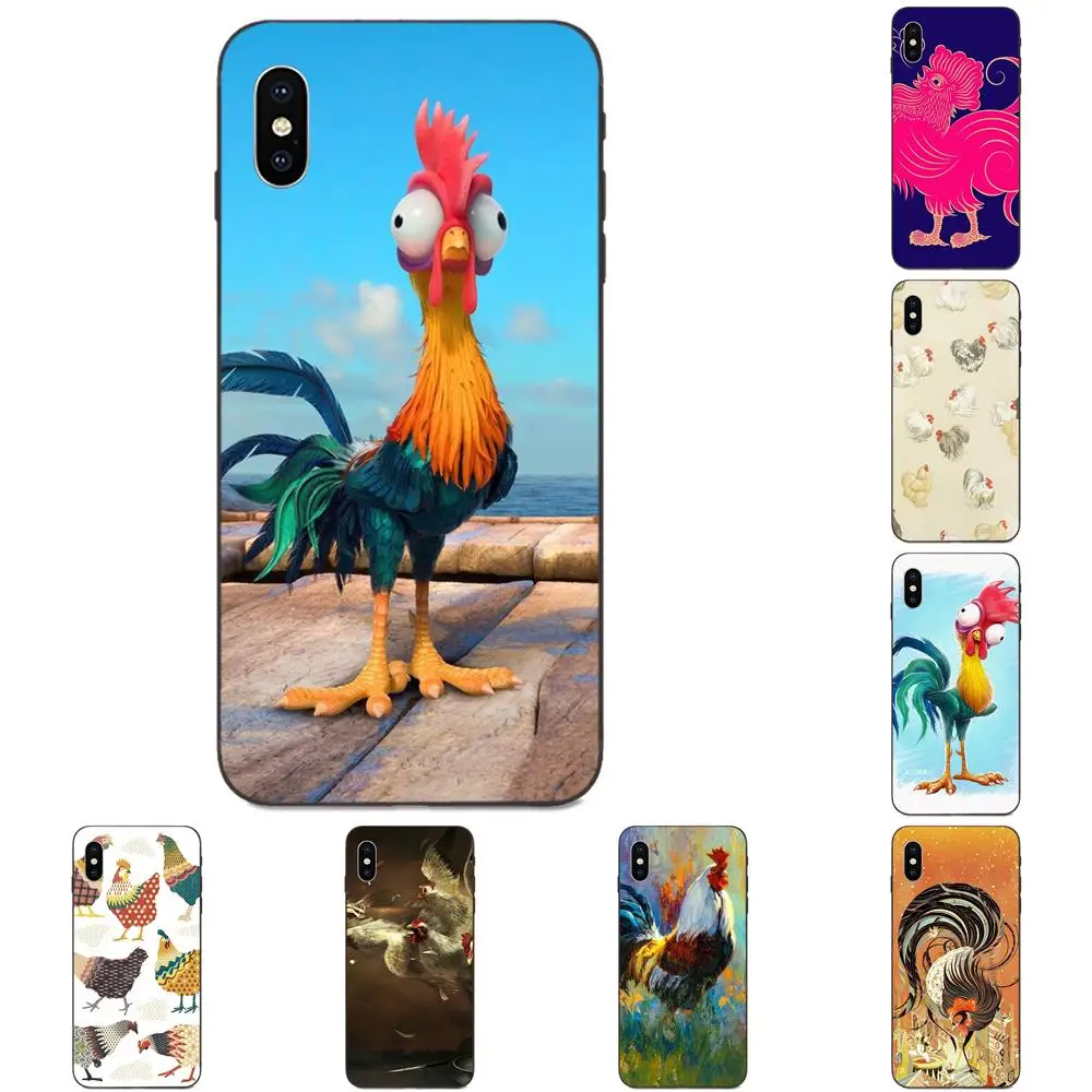 Животное курица Big Rooster ТПУ Модный чехол Крышка для Apple iPhone 4 4S 5 5S SE 6 S 7 8 11 Plus X XS Max XR