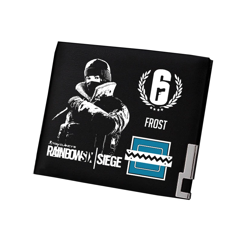 Tom Clancy's Rainbow Six Siege мужской короткий кошелек Pu кожаный кошелек игровой ID держатель для карт Подарочный кошелек сменный кошелек - Цвет: 2