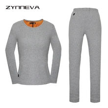 ZYNNEVA Новое Женское зимнее теплое белье для лыжников, комплект с длинными рукавами, теплые пальто, углеродная волокнистая подкладка, рубашки с подогревом, брюки GC4201