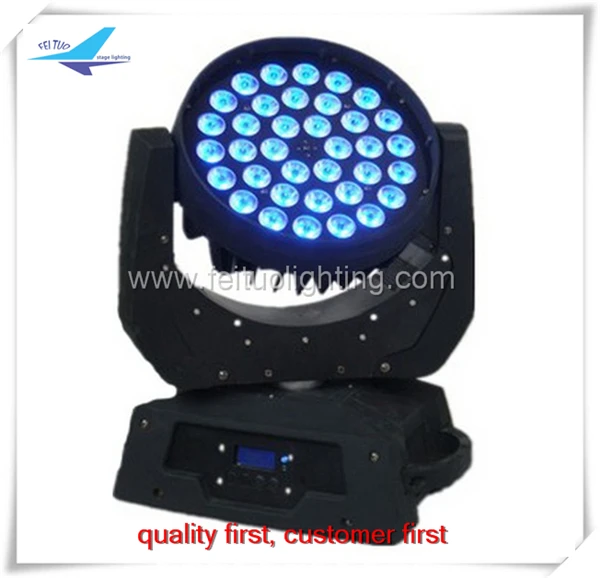 E-8pcs с корпусом led мыть движущаяся головка 36*10 dj огни rgbw 4в1
