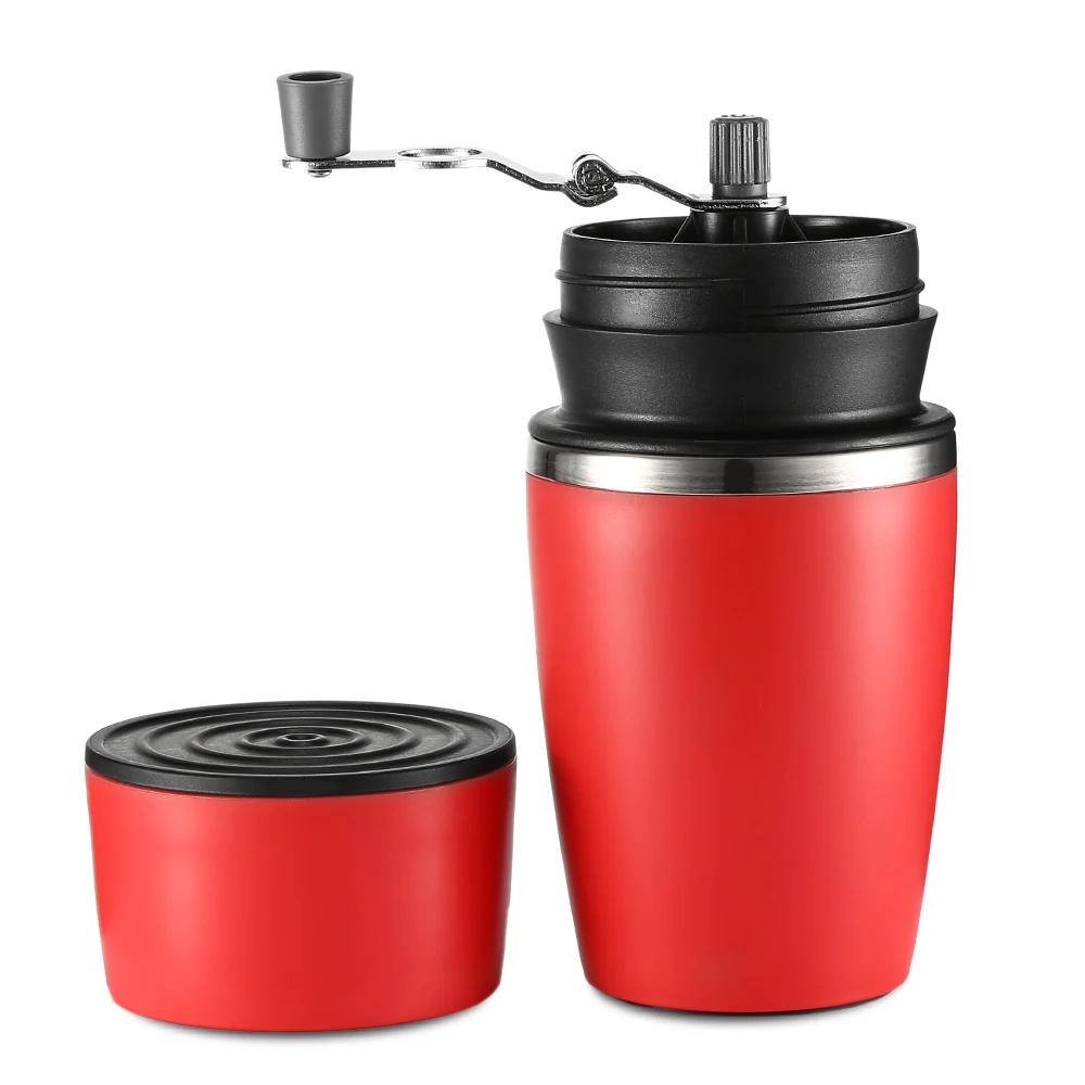  Portable Manual Coffee Grinder Hand Pressure Design Stainless Steel Home Kitchen Tool Hand Mill Cof - 4000367287935