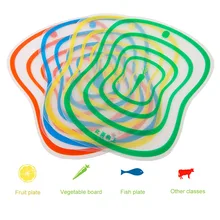 4 шт./лот гибкий кухонный пластиковый разделочный блок разделочная доска макетная нескользящая матовая Антибактериальный режущий блок