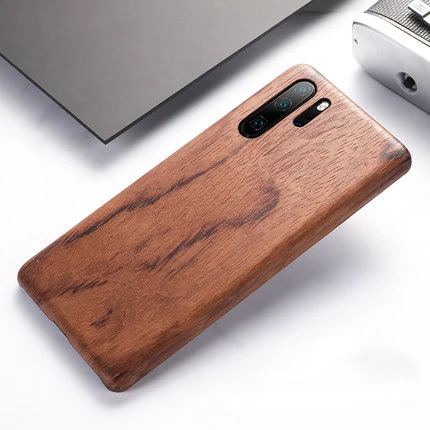 SanCore чехол из натурального дерева, чехол для телефона huawei P30 PRO, чехол из натурального дерева, защитный чехол - Color: Rose wood