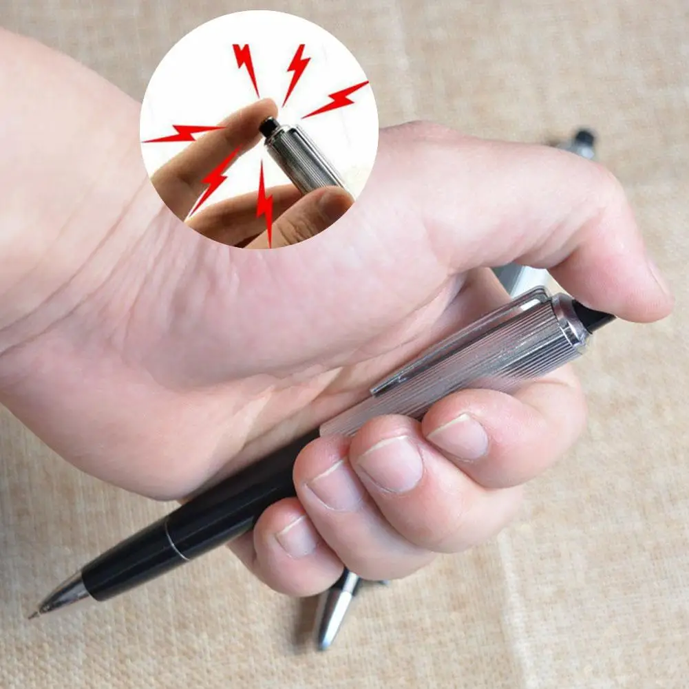 1PCS Electric Shock Pen Practical Joke Gag Prank Funny Trick Fun Gadget April Fool Toy BEST GOT Gift novelty utility electric shock pen funny kuso prank trick joke gadget toy gift funny joke toy writing pen electric shock pen