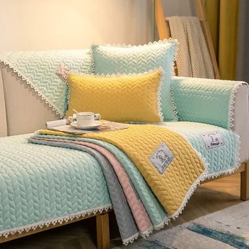 

Mailang sofa cushion four seasons general fabric non-slip cushion Nordic simple leather sofa cover cover towel thick cover
