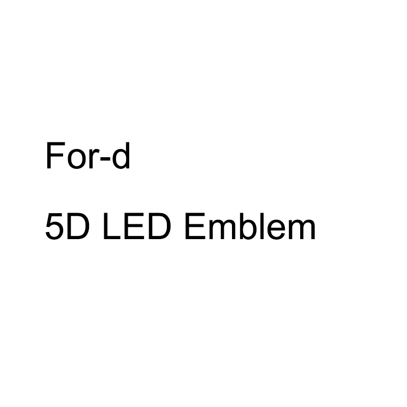 5D светодиодная эмблема для Ford | Автомобили и мотоциклы