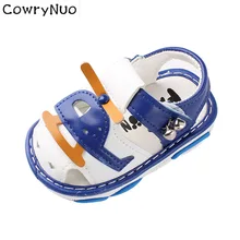 Стелька 11-13 см детская летняя обувь сандалии с мягкой подошвой для малышей обувь со звуком