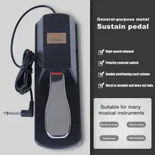 

35% Discounts Hot! Sustain Pedal Non-slip Sound Enhancement Metal Professional Piano Keyboard Pedal for Beginner