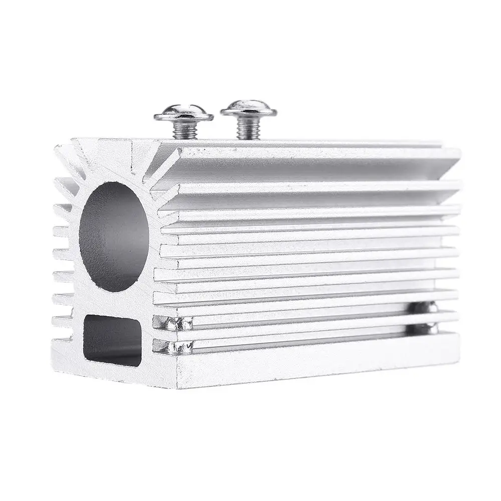 DANIU Sliver 58x22x27mm Silver 12mm Aluminum Heat Sink Groove Fixed Radiator Seat Cooling Heat Sink for 12mm Laser Diode Module