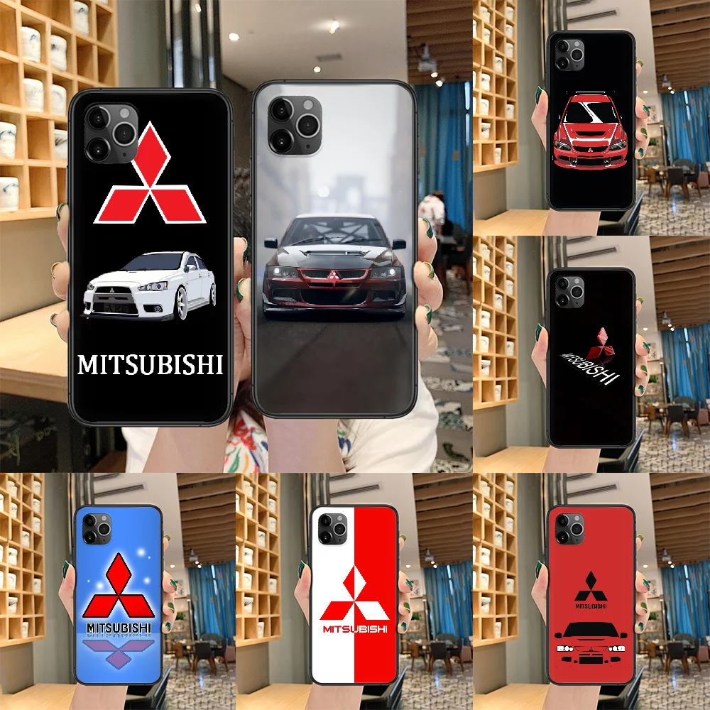 

Mitsubishi Racing Car Phone case For iphone 4 4s 5 5S SE 5C 6 6S 7 8 plus X XS XR 11 PRO MAX 2020 black shell tpu prime painting