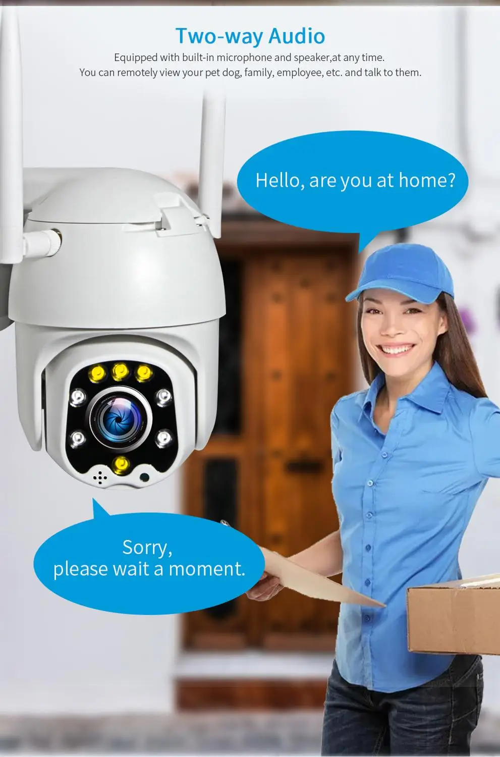 SHIWOJIA 5MP IP камера Супер HD PTZ Full Color ночное видение наружная Водонепроницаемая