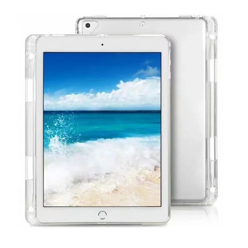 Для iPad Pro 12 9 чехол 2018 с карандашом Тонкий Прозрачный Мягкий ТПУ силиконовый для