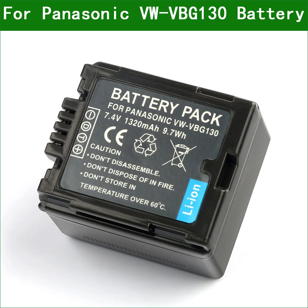 Аккумулятор LANFULANG для Panasonic VW-VBG130 и VW VBG130 SDR-H80 AG-HMC70 HDC-SD700 AG-AC160 HDC-SD200 | Электроника