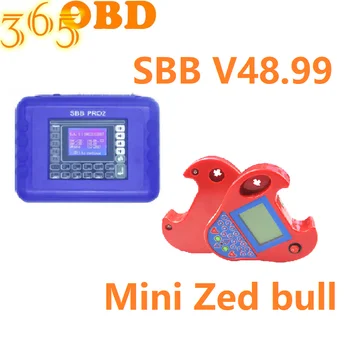 

SBB Pro2 V48.99 Auto Key Programmer+Red Mini Zed Bull Smart Zedbull Key Programmer No Tokens Limitation Support Multi-language