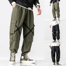 Мужские брюки мужские зимние толстые теплые брюки карго с карманами длинные брюки Модные свободные повседневные брюки размера плюс L5