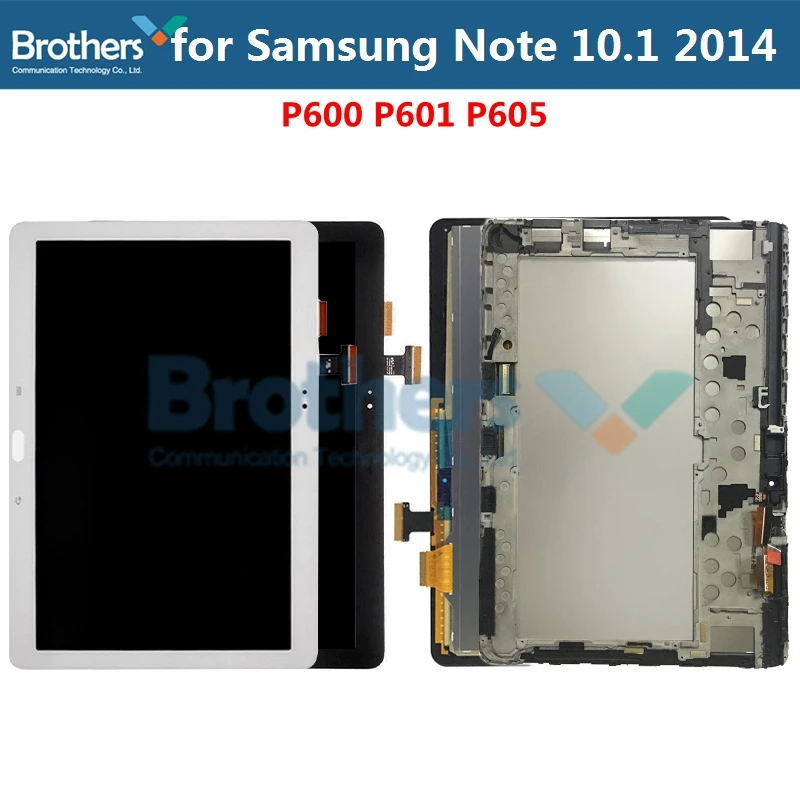 Tela Lcd Original para Samsung Galaxy Note 10.1 Painel de Exibição Digitador de Tela de Toque Substituição de Montagem Sm-p600 P601 P605