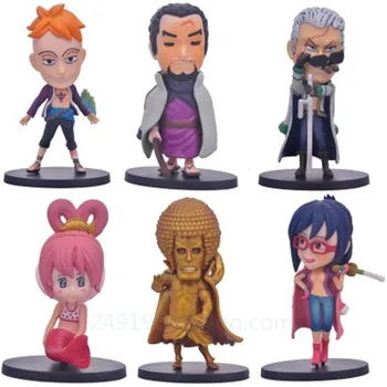 

ONE PIECE Q Version Smoker Tashigi Issho Sengoku Marco Shirahoshi Christmas Gift Free Shipping PVC Action Collectible Model Toy