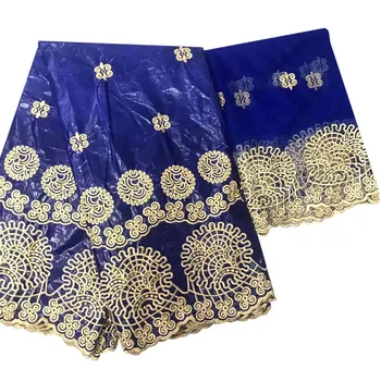 

Hot sale bazin riche getzner 2019 high quality lace cotton bazin brode getzner guinea brocade fabric 5+2yards/lot TV8-9